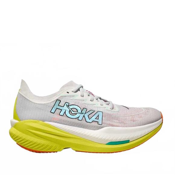 NEW HOKA men's mach x 2 sneakers in frost/citrus